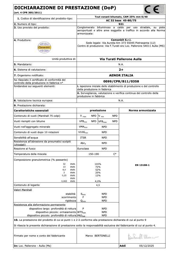 DoP 921-Tout venant 0-40